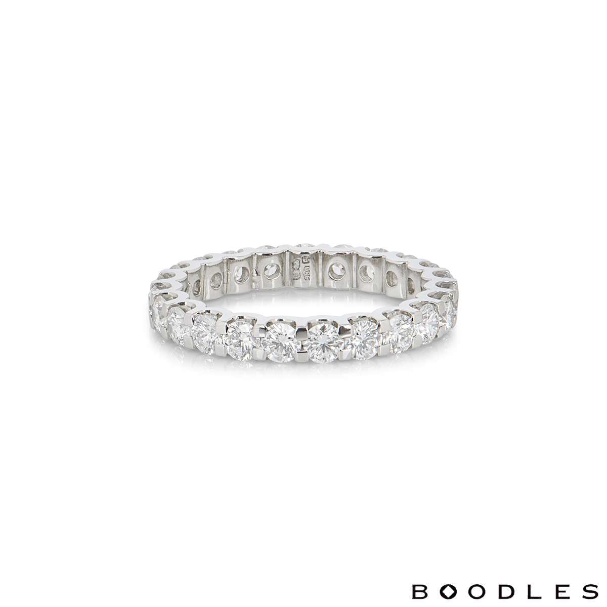 Boodles Platinum Diamond Full Eternity Ring Rich Diamonds